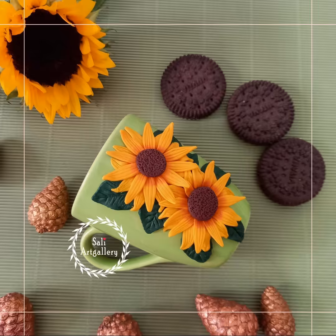 ماگ سرامیکی  با خمیر فیمو