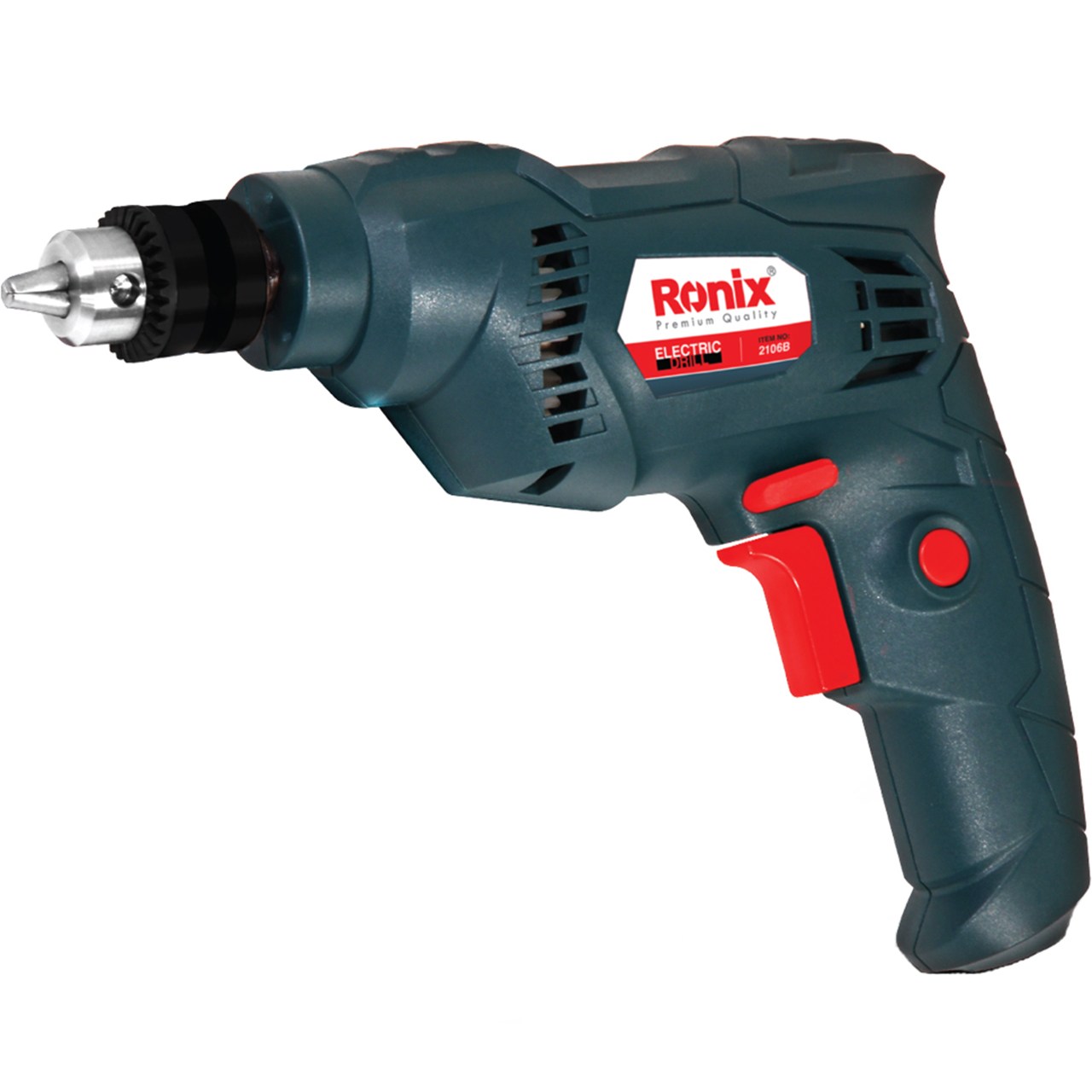 دریل برقی 6.5 میلی متری معمولی سه نظام آچاری 350 وات رونیکس مدل 2106
