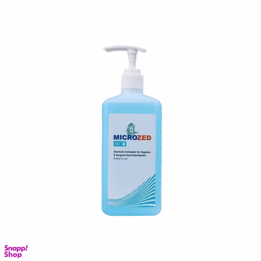 محلول ضد عفونی کننده دست میکروزد (Microzed) مدل HD حجم 1000 میلی لیتر