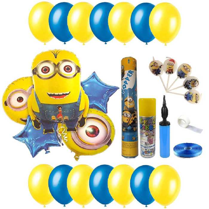 پک جشن تولد بانیبو مدل Minion کد Ba24 سایز 150