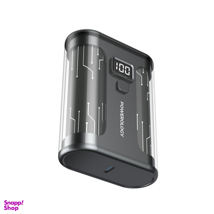 پاوربانک پاورولوژی مدل Crystallines Series ظرفیت 10000 میلی‌ آمپر ساعت