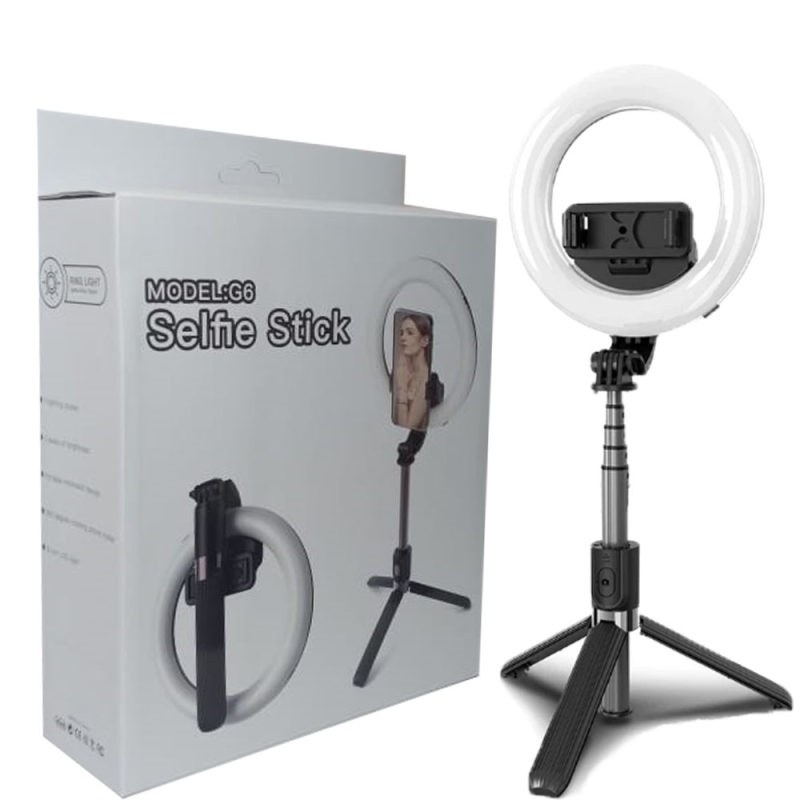 رینگ لایت سلفی مدل SELFIE STICK G6