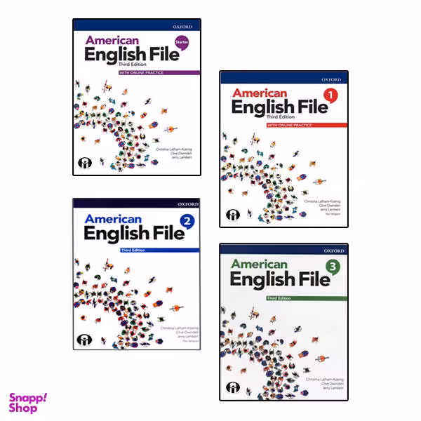 کتاب American English File Third Edition اثر جمعی از نویسندگان انتشارات زبان مهر 4 جلدی