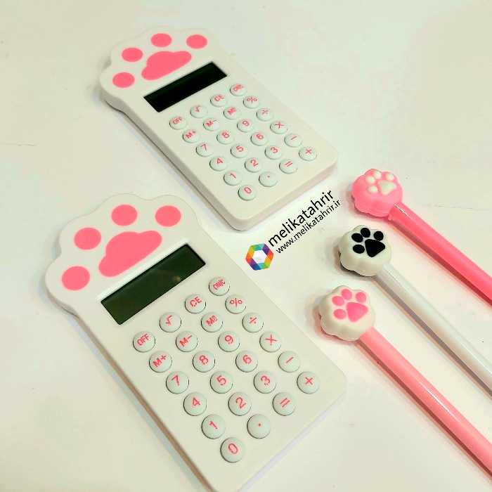 ماشین حساب فانتزی طرح پنجه گربه