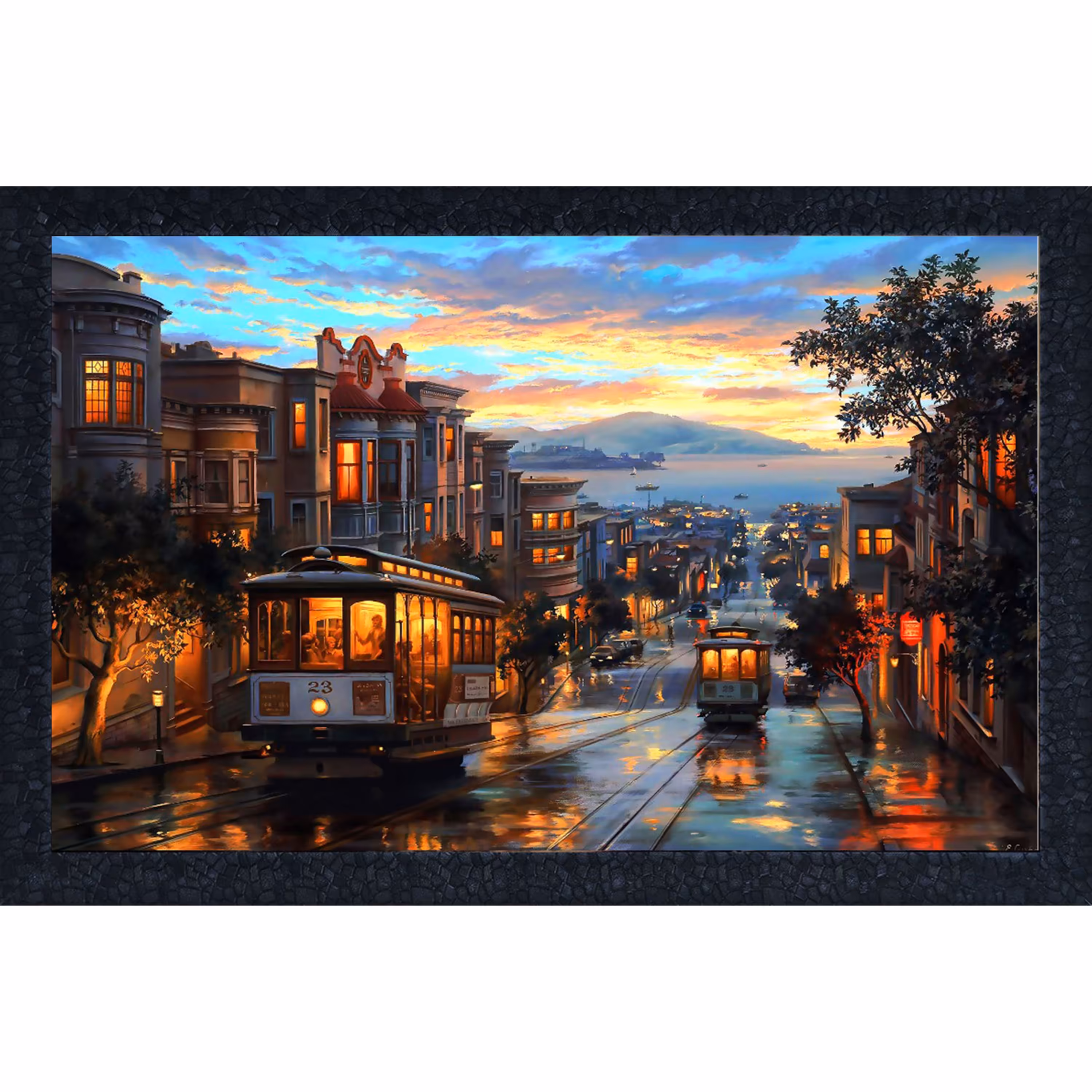 تابلو نوری طرح واگن قطار 50در70