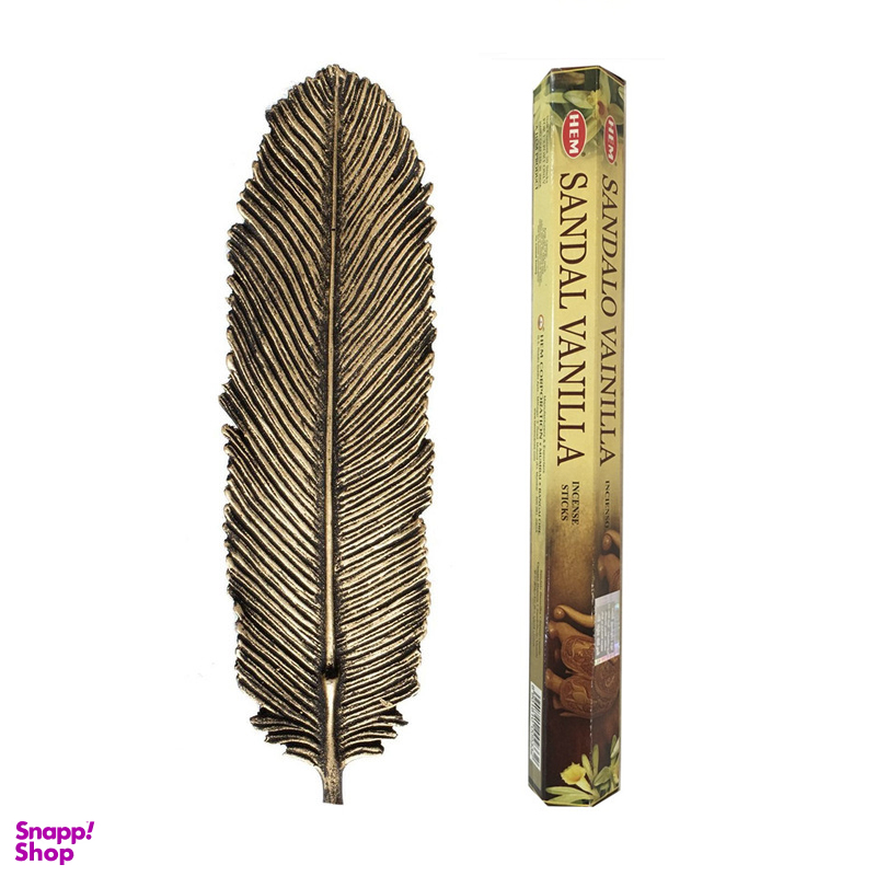 عود و جاعودی مدل صندل وانیل کد Sandal Vanilla-01 مجموعه 2 عددی