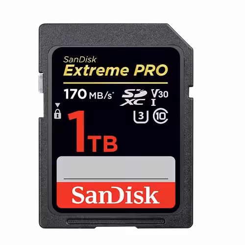 کارت حافظه سندیسک مدل SanDisk 1TB Extreme Pro 170MB/s SDXC UHS-I U3