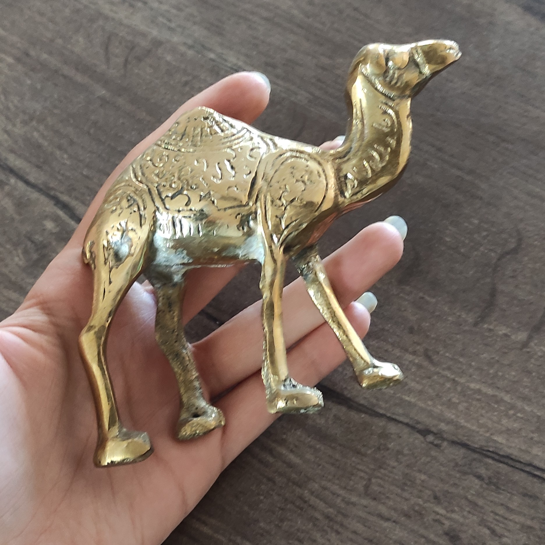 مجسمه جنس برنج طرح شتر با کوهان