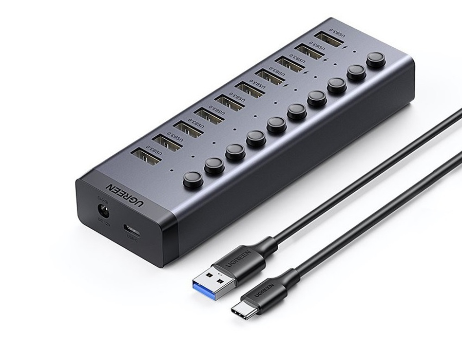 هاب 10 پورت USB 3.0 یوگرین Ugreen CM482 30779 10 Ports USB 3.0
