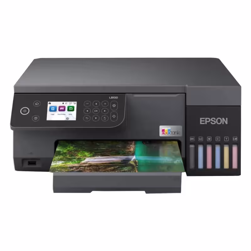 پرینتر چندکاره جوهر افشان اپسون مدل EcoTank L8100
