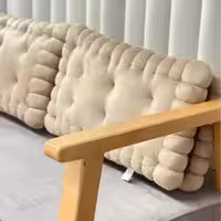 کوسن مبل بیسکوئیت کرم دار قهوه ای برند کسا  دارای الیاف و مخمل درجه یک 