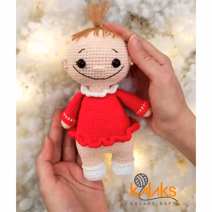 عروسک خندان دست بافت