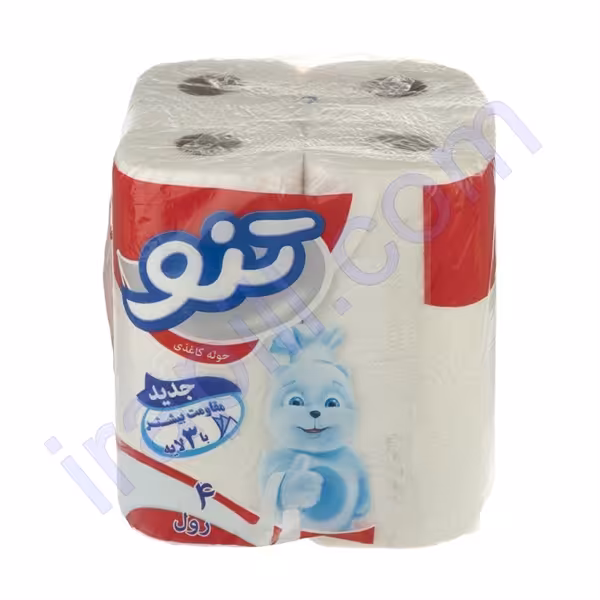 دستمال کاغذی حوله ای سه لایه 4 رول تنو