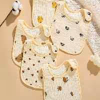 پیشبند آنتی باکتریال ضد آب 100% پنبه تک عددی نوزادی  Xin le yuan