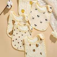 پیشبند آنتی باکتریال ضد آب 100% پنبه تک عددی نوزادی  Xin le yuan