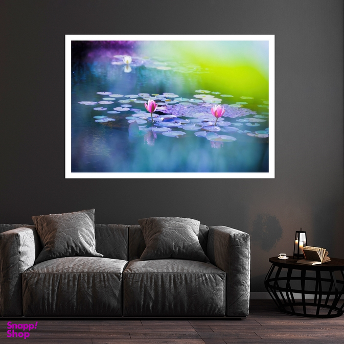 تابلو بکلیت طرح طبیعت و گل مدل قاب شاسی W-s8629