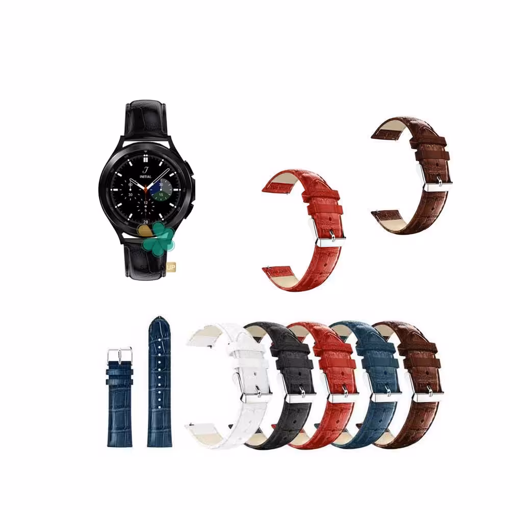 بند چرمی ساعت سامسونگ Galaxy Watch 4 Classic طرح Alligator