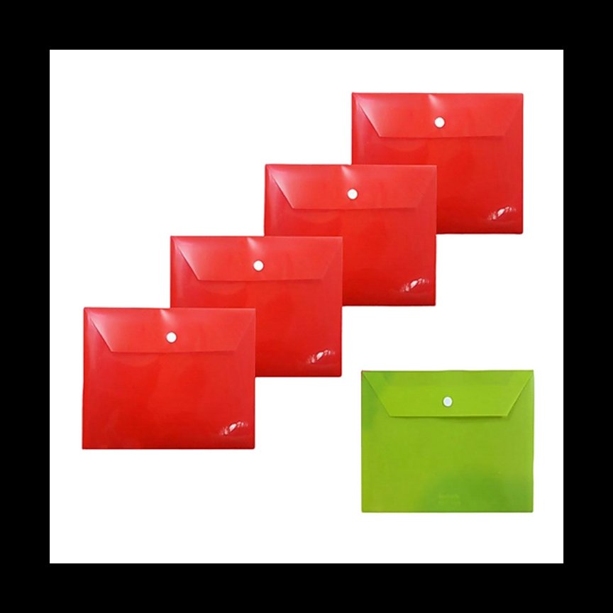 پوشه دکمه دار آ5 بسته 100 عددی