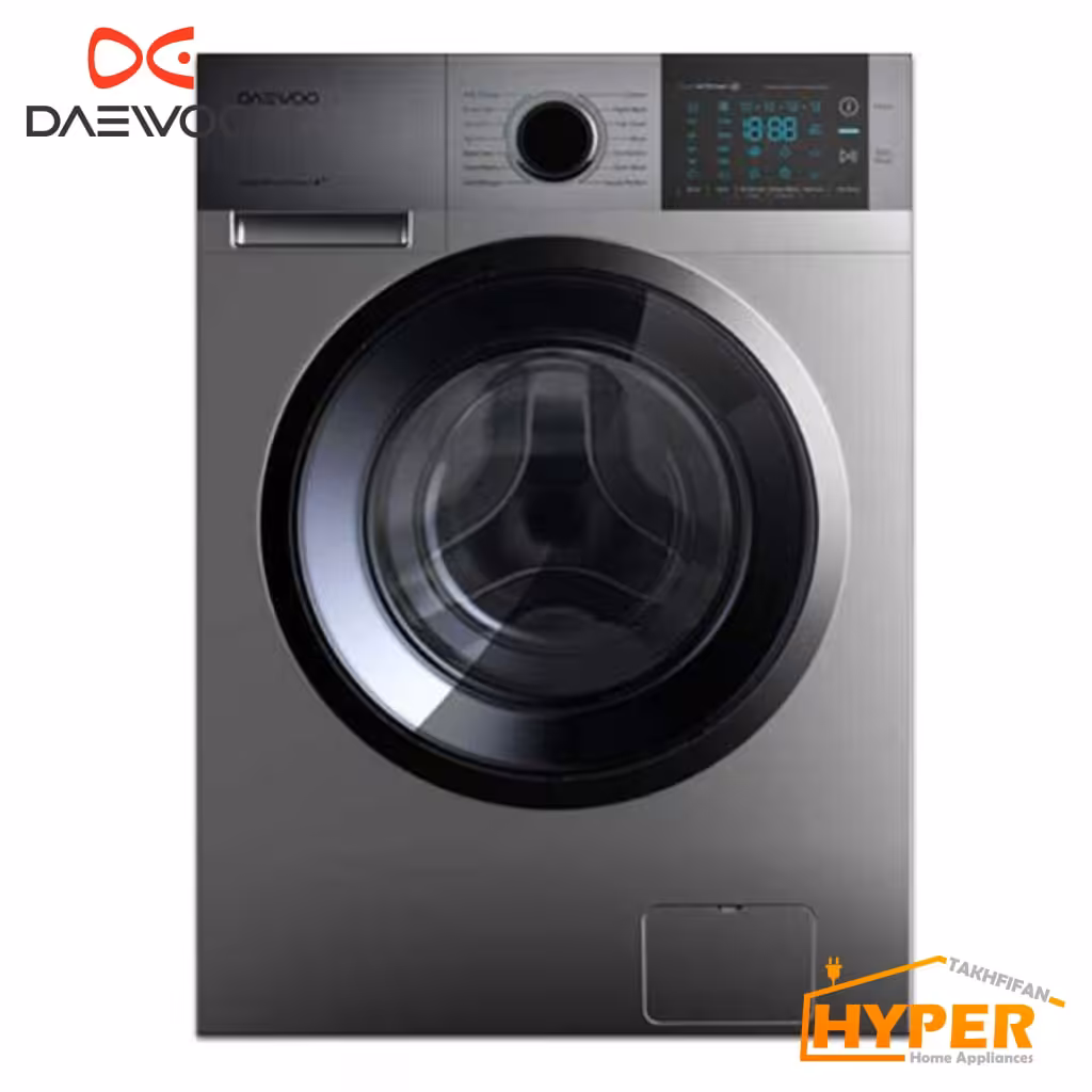 ماشین لباسشویی دوو DWK-PRO82SS نقره ای/نقره ای 8 کیلویی