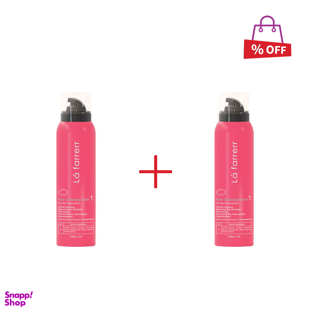فوم شستشوی صورت درمالیفت (Dermalift) مدل Sebolift مناسب پوستهای چرب و جوشدار حجم 150 میلیلیتر مجموعه 2 عددی