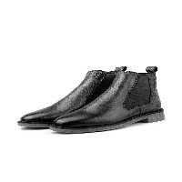 چکمه و بوت مشکی مردانه چرم اصلی ادینبورگ اسلاید نمی کند بنابراین BASE BOAT NAVY BLUE Ducavelli