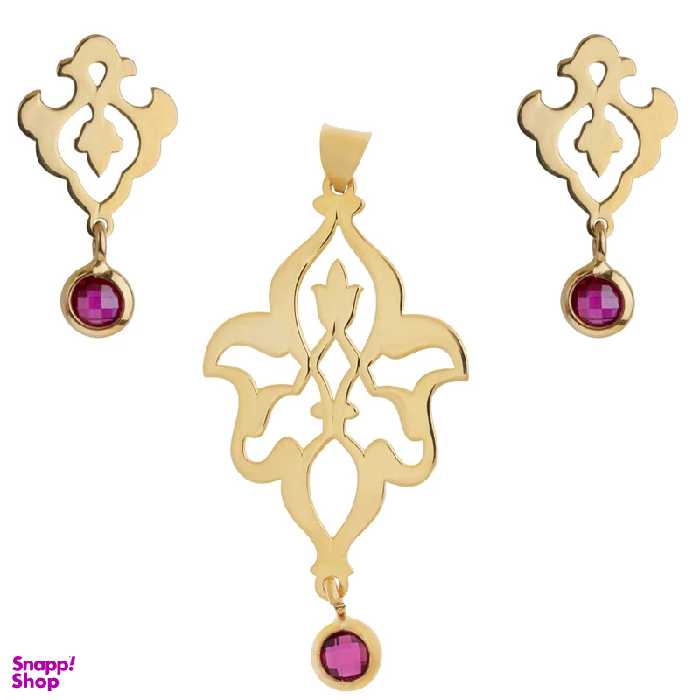 نیم ست طلا 18 عیار رزا مدل SG01