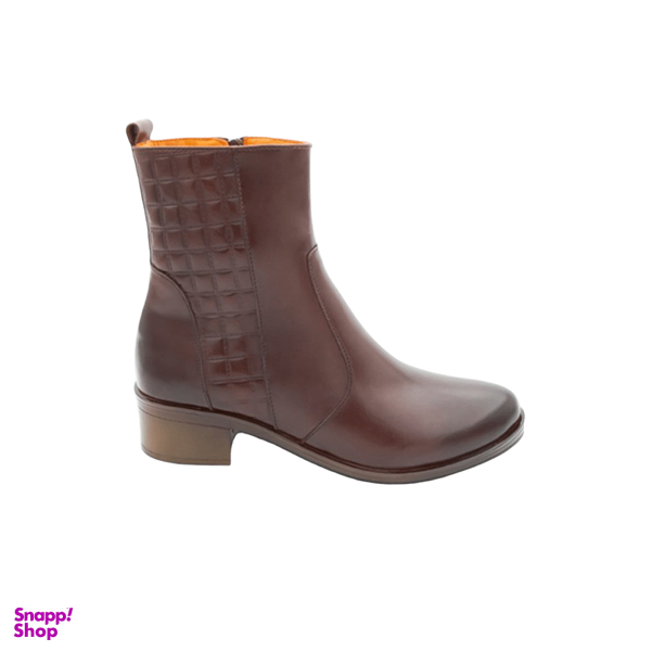 بوت چرم زنانه کد 00030RS رنگ قهوه ای