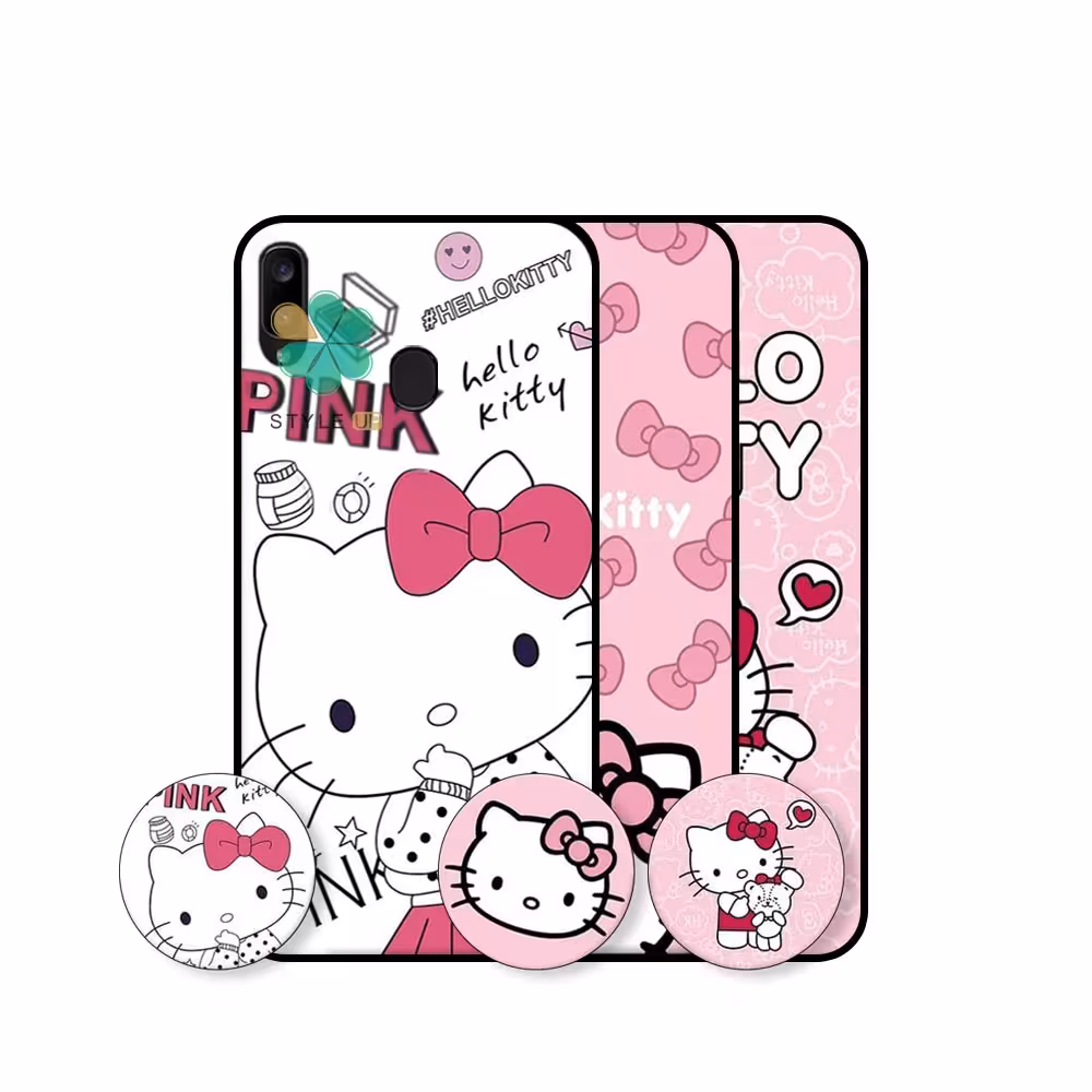 قاب دخترانه گوشی سامسونگ Samsung Galaxy A20 طرح Hello Kitty