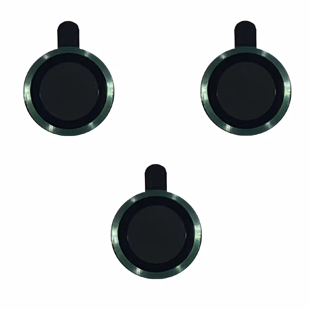 محافظ لنز دوربین رینگی مناسب برای گوشی موبایل اپل Iphone 12 Pro Max رنگ سبز تیره