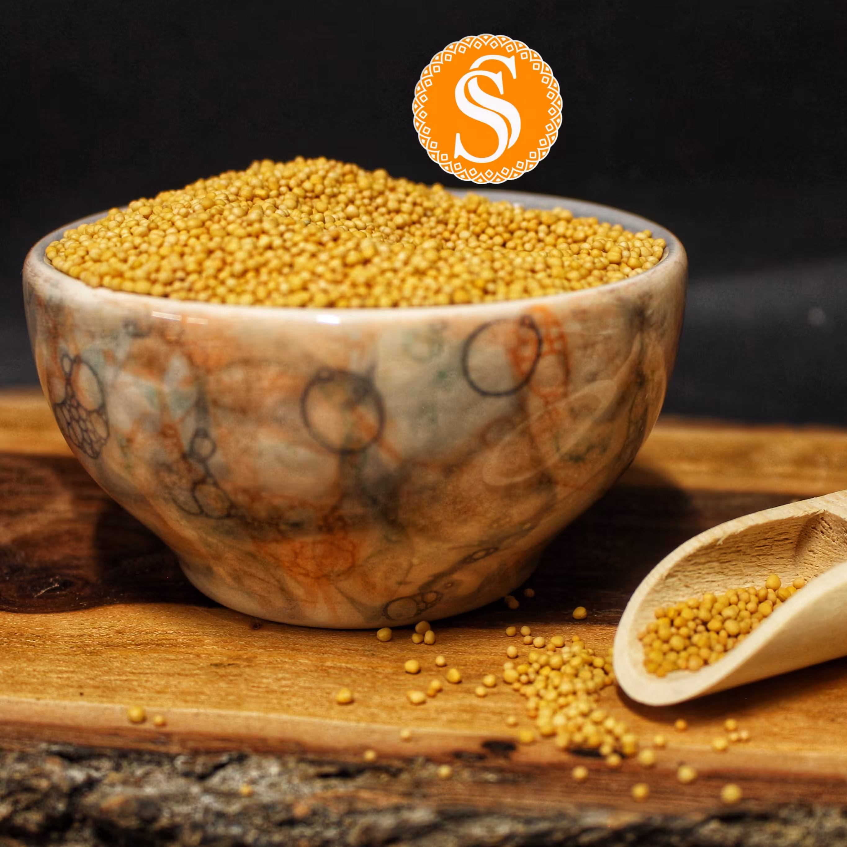 دانه خردل زرد اوکراینی 130 گرمی با بسته بندی لاکچری 