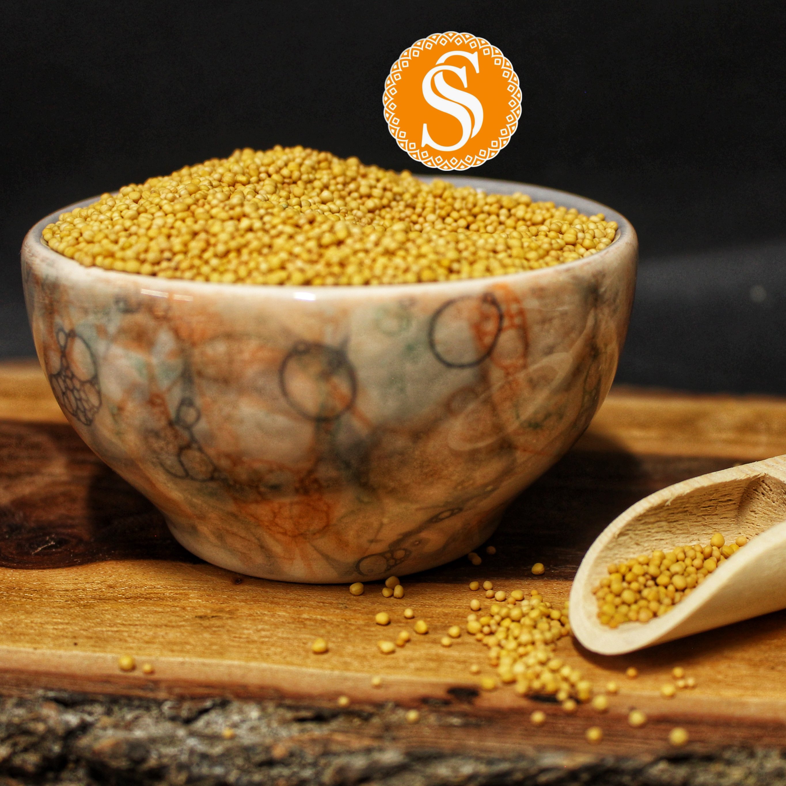 دانه خردل زرد اوکراینی 130 گرمی با بسته بندی لاکچری