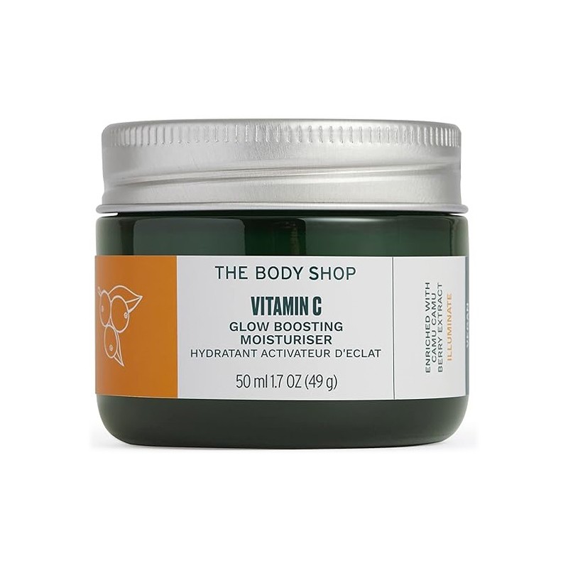 کرم روز مرطوب کننده فوق جذب مدل Vitamin C Glow Boosting مناسب انواع پوست بادی شاپ 50 میل