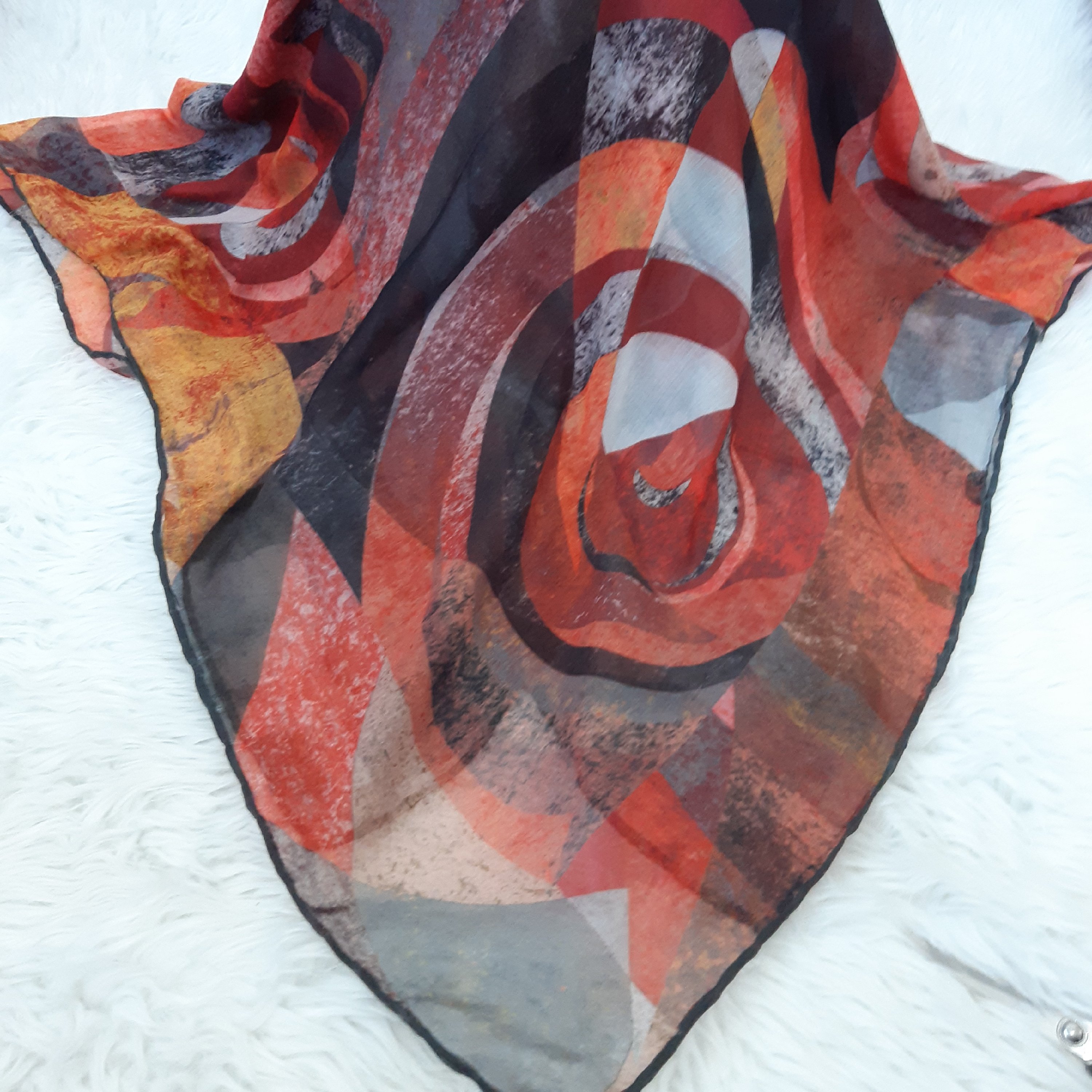 روسری نخی 140 دست دوز