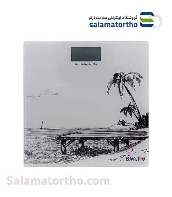 ترازوی دیجیتال سفید B.Well (مدل WK-165)