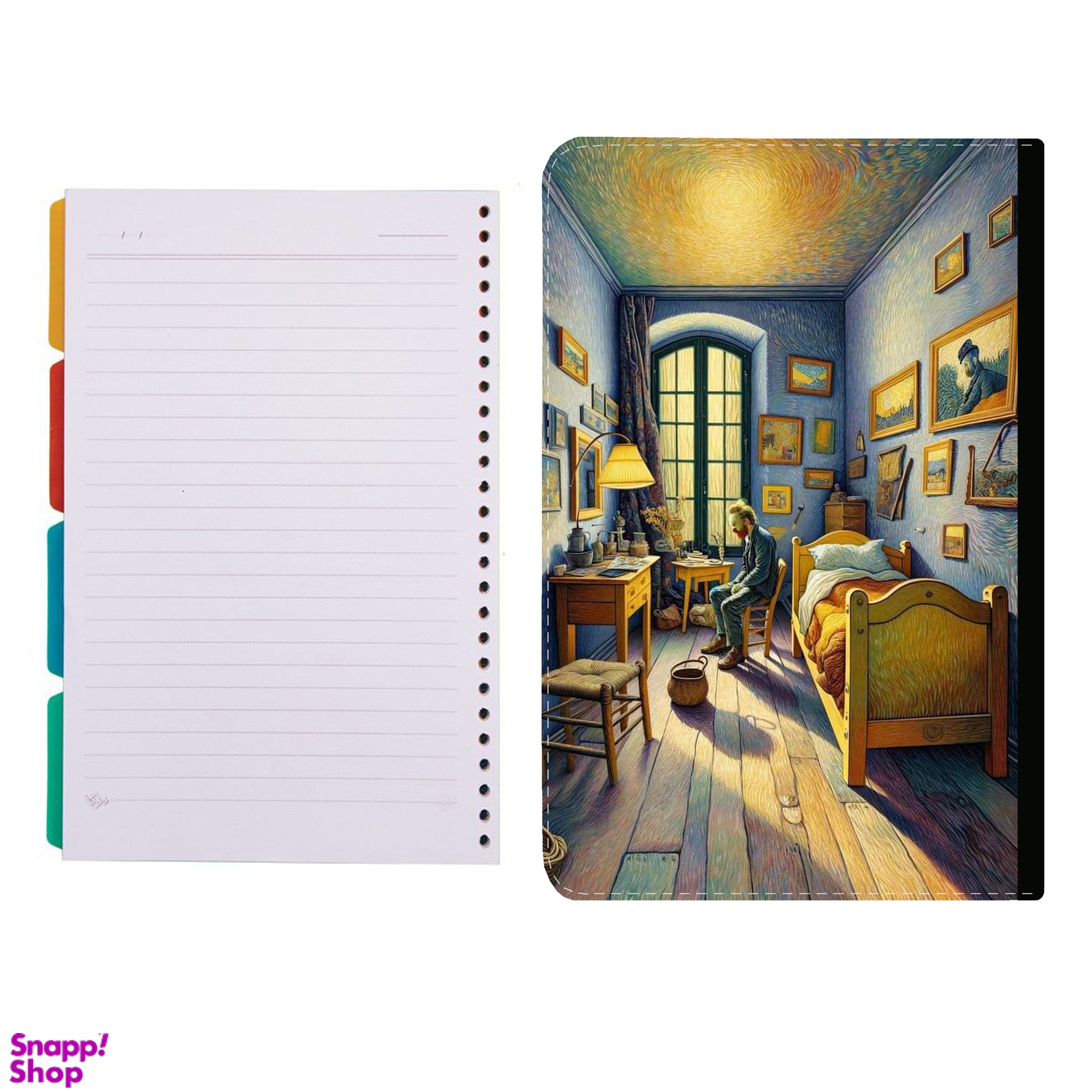 کلاسور طرح اتاق ونگوک کد 298 به همراه کاغذ کلاسور