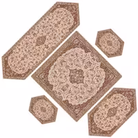 سرویس 5 تکه ترمه حسینی ابریشمی طرح شاه عباسی 688