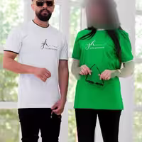 تیشرت یقه گرد Jh (رنگبندی سفید-خردلی-مشکی-سبز)