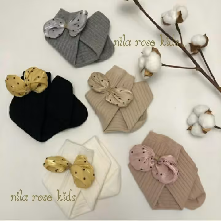 جوراب ساق بلند کبریتی پاپیون دار 