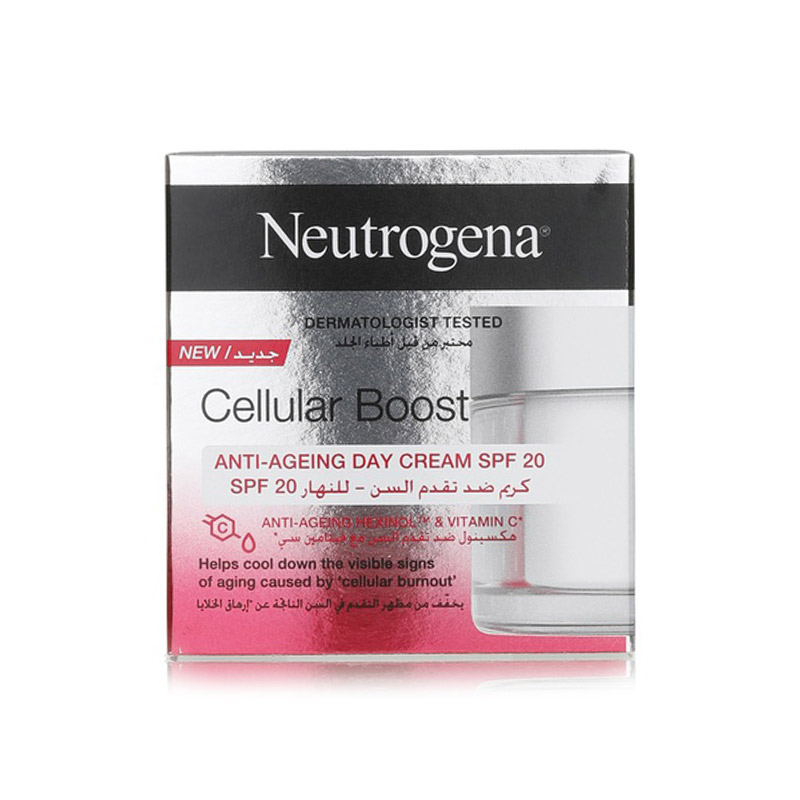 کرم روز ضد پیری نوتروژینا فرانسه Neutrogena Cellular Boost Anti-Aging Day Cream