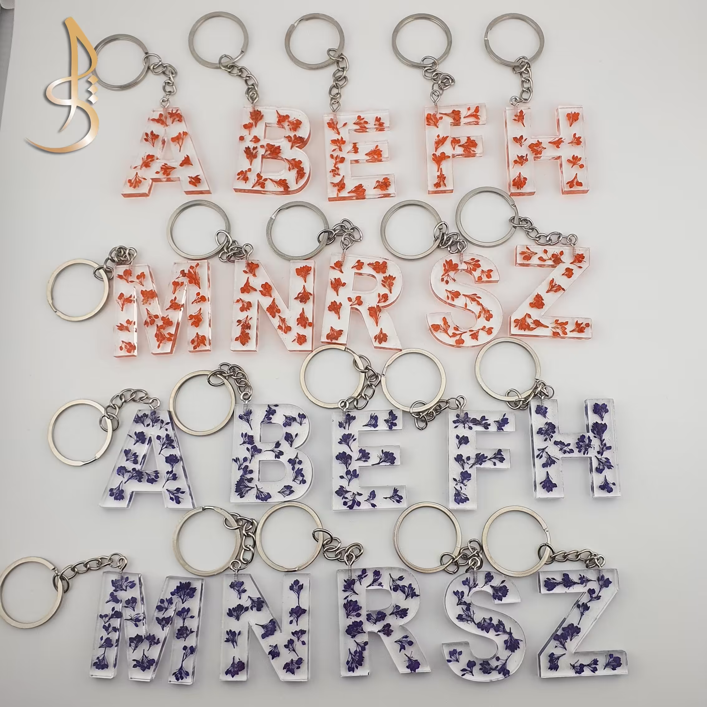 پک حروف انگلیسی گل خشک 20 عددی