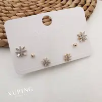 ست گوشواره ژوپینگ نگین دار   صورتی فوق العاده زیبا وباکیفیت وضدحساسیت ورنگ ثابت