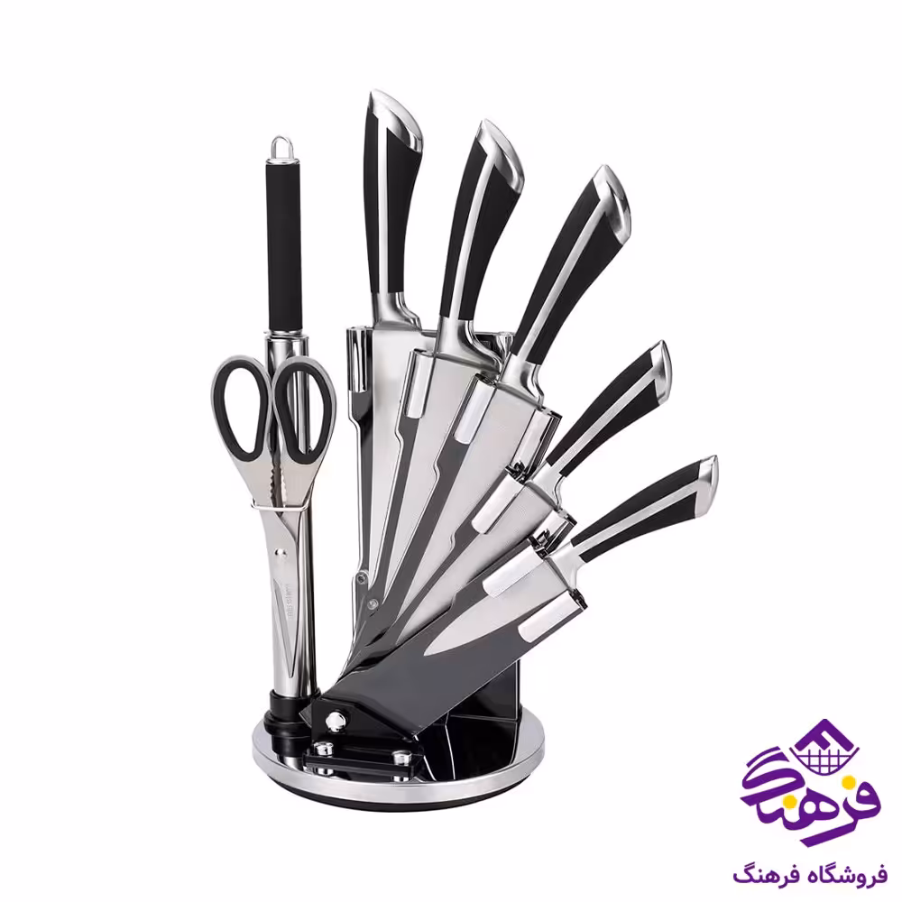 ست چاقو 9 پارچه MRS مدل BDL1004