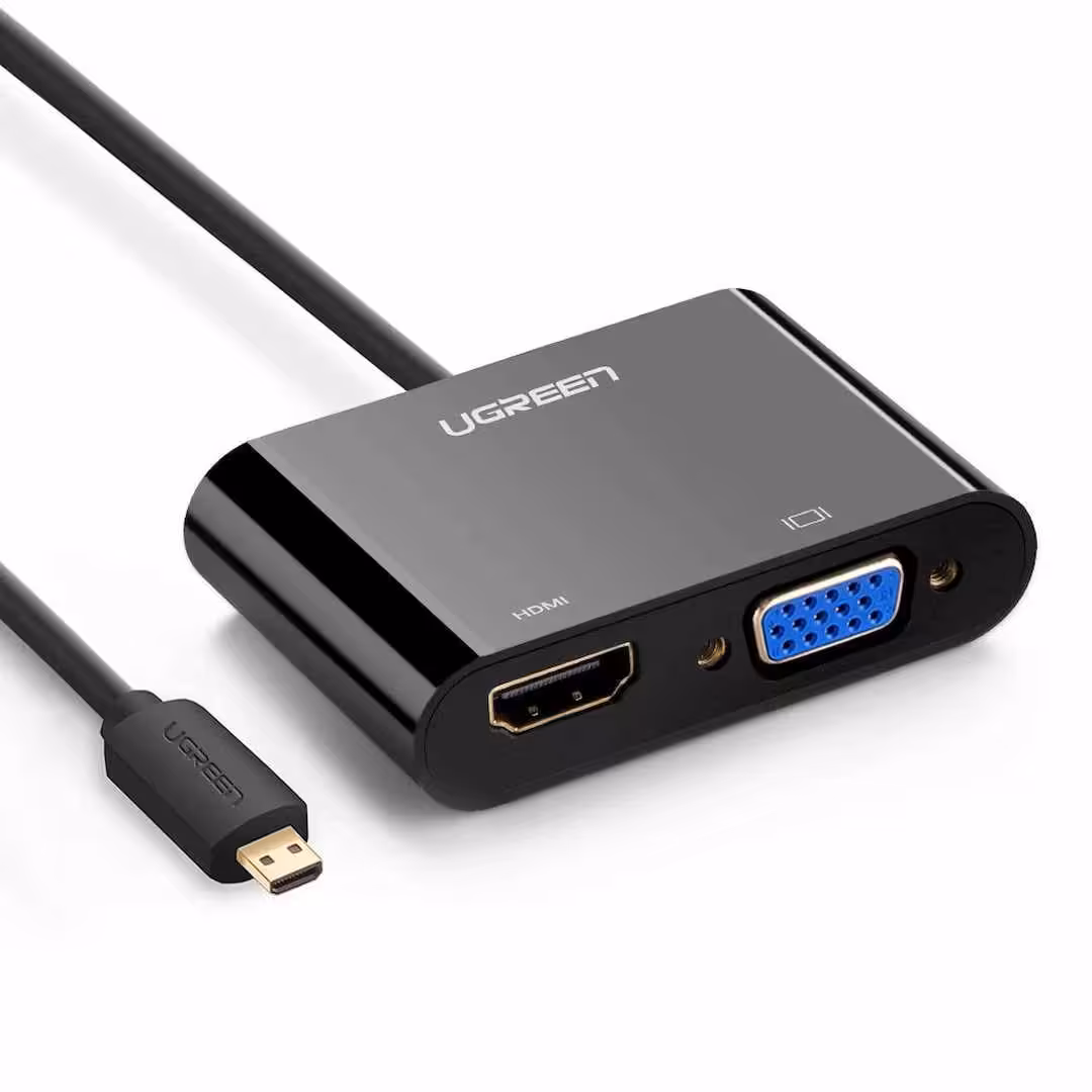 تبدیل Micro HDMI به HDMI و VGA یوگرین مدل 30355 MM115