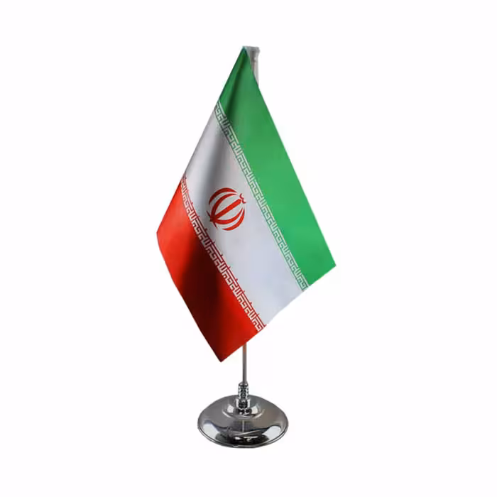 پرچم رومیزی دور لیزر پایه استیل