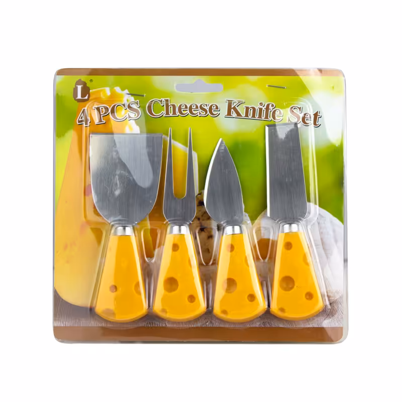 ابزار صبحانه خوری مدل دسته پنیری  مجموعه 4 عددی