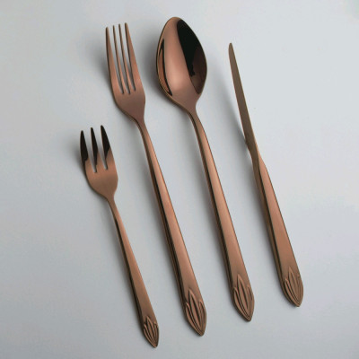 سرویس قاشق و چنگال رزگلد فلیکس مدل 737