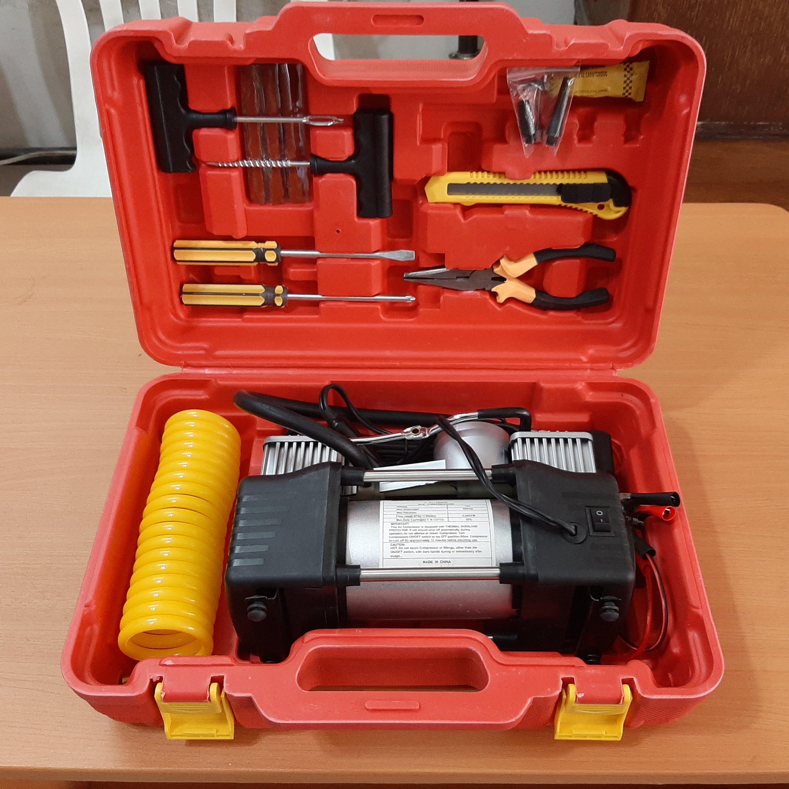 پمپ باد فندکی دو سیلندر  14 پارچه 