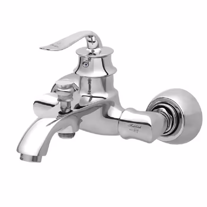 شیر حمام فاخته مدل بامبو کروم 