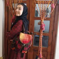 کوله سنتی جاجیمی 4 جیب سبز  ایستا درجه یک 