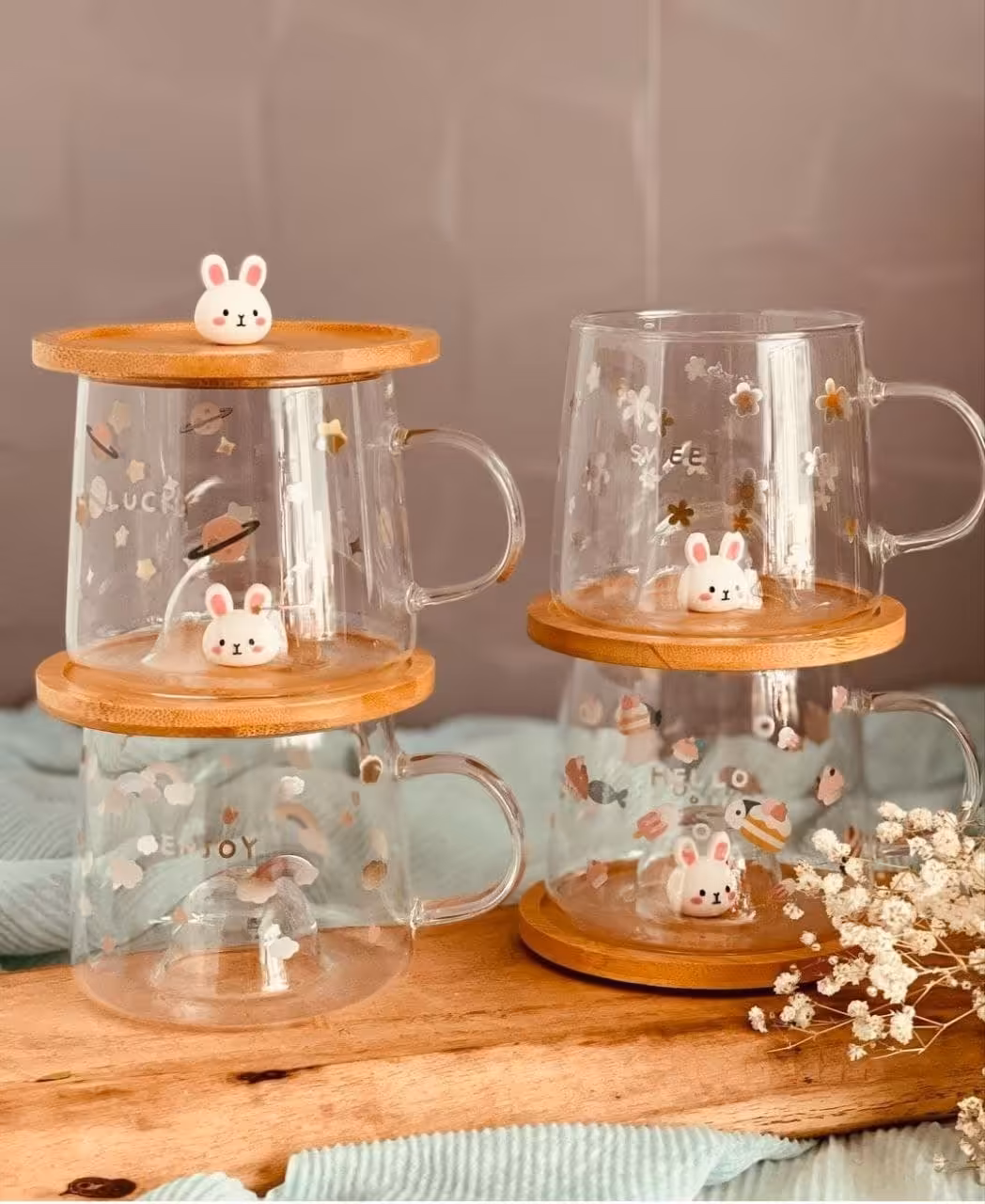 ماگ پیرکس زیر بامبو خرگوش